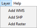 GIS menu layer