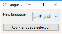 Language Selection